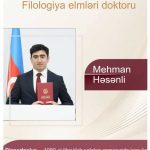 Mehman Həsənliyə filologiya elmləri doktoru elmi dərəcəsi verilmişdir – Təbrik edirik!