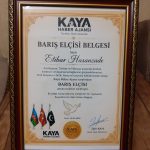 Etibar Həsənzadə Barış Elçisi və Kültür Elçisi ünvanına layiq görüldü