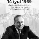 14 İyul 1969 – Müstəqil və Qüdrətli Azərbaycan Dövlətinin Təməlinin Qoyulduğu Tarixi Gün