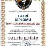 22 İyul Milli Mətbuat Günü Bəyannamə və Təşəkkür Məktubu